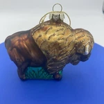 American Bison Buffalo Glass Christmas Tree Ornament Western Wild Realistic. Fixed Price $14.99.