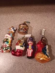 (5) New Midwest Cannon Falls Christmas Ornaments Stocking, Nativity, Patriotic. Fixed Price $14.90.