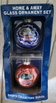 Florida Gators Home & Away Glass Ball Ornament Set Christmas Tree Decoration. Fixed Price $11.95.