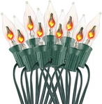 Tupkee Flickering Flame Bulbs String Set Halloween, Christmas Holiday Decor. Fixed Price $21.99.