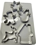 New Christmas Cutter Set - 5 Piece Holiday Cookies Molds Stainless Steel. Fixed Price $13.99.