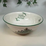 Spode Christmas Tree Green Trim Revere Bowl Dish "friends Are The Best Presents". Fixed Price $19.99.