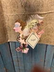 Karen Rossi Silvestri Christmas Ornament Fanciful Flights Metal Cupid Valentines. Fixed Price $18.95.