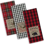 Dii Holiday Kitchen Embroidered Dish Set, 18X28, Cabin Christmas, 3. Fixed Price $20.08.
