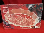 Mikasa Silent Night Oval Sweet Dish 12" Tray Crystal Candy Platter Christmas New. Fixed Price $19.99.