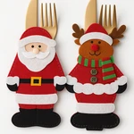 Santa Christmas Cutlery Holder Festive Silverware Pocket For Holiday Table Decor. Fixed Price $10.90.