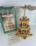 Wooden Carousel Christmas Nativity Candle Holder W/box By Dayton Hudson (C)1995. Fixed Price $50.00.