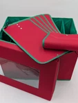 Honey-can-do Christmas Tree Lights Storage Box With 6 Separate Wall Sections Red. Fixed Price $29.95.