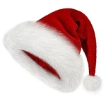 Unisex Christmas Santa Hat For Adults, Velvet Plush Holiday Xmas Party. Fixed Price $19.98.