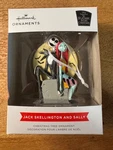 Hallmark Ornament Jack Skellington And Sally 3". Fixed Price $6.00.