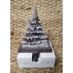 Christmas Glitter Tree Metal Cast Iron Brown Stocking Holder Rustic Decor. Fixed Price $28.02.