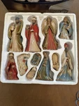 Kirkland Home Nativity Set 13PC Ceramic Glazed #071371 W/ Box. Fixed Price $17.50.