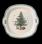 Nikko Christmastime Serving Tray 10" Box Tree Japan. Fixed Price $19.99.