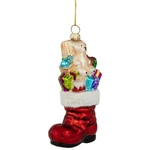Northlight 5" Shiny Red Present Filled Stocking Hanging Glass Christmas Ornament. Fixed Price $10.49.