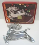 Lenox Yuletide Metal Serveware Reindeer Tray Dish #6212261 Original Box. Fixed Price $12.95.