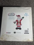 Gemmy Airblown Inflatable Santa 8FT Christmas Yard Decor Lighted Open Box Tested. Fixed Price $75.00.