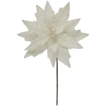 Northlight 24" Cream Glittered Poinsettia Christmas Stem Spray. Fixed Price $13.49.