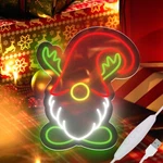 Christmas Gnomes Led Neon SIGN-12.3X15IN Usb Light-up Decor,festive Holiday. Fixed Price $21.14.