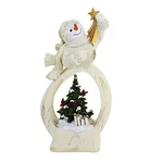 Roman Lighted Snowman W/cardinal Scene Figurine Tree Star Lantern Gifts. Fixed Price $53.99.