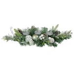 Northlight 32" Frosted Triple Candle Holder Christmas Ornaments Pinecones. Fixed Price $70.55.
