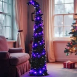 Ft Christmas Whimsical Pop Up Curved Tree With 50 Led Light String Decorati.... Fixed Price $56.77.