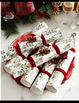 Robin Reed H5 Jolly Holly Christmas 6PC 12" Party Crackers Favors 6086PICCADILLY. Fixed Price $40.00.