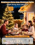 Brightever Led Christmas Tree Lights 900 Bulbs 295FT, Remote - Warm White. Fixed Price $32.46.