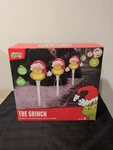 Grinch Pathway Yard Stakes 22" Lightshow Emoteglow Dr. Seuss. Fixed Price $35.99.