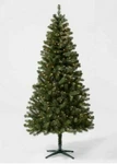 Wondershop 6FT Prelit Artificial Christmas Tree Alberta Spruce With Clear Light. Fixed Price $219.00.