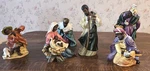 Black Nativity Set Grandeur Noel 6 Figures Porcelain Wise Men Christmas - Rare. Fixed Price $125.00.