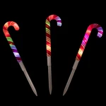 Brite Star Set Of 3 Color Changing Led Candy Cane Christmas Pathway Markers 11". Fixed Price $100.49.