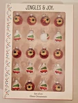 Mini Glass Christmas Tree Ornaments Red & White By Jingles Joy Set Of 20. Fixed Price $21.59.