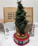 Vtg Avon Christmas Coming Musical Tree Advent Complete Working Properly. Fixed Price $118.00.