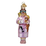 Old World Christmas Glass Cat Lady Ornament 10251. Fixed Price $34.64.