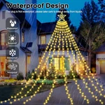 12.5FT Christmas Decoration Star Lights Outdoor Indoor 350 Led Waterfall String. Fixed Price $17.98.