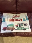 Christmas Mat-home For The Holidays-used!! Great Shake!! 23X18IN-FAST Shipping!. Fixed Price $8.99.