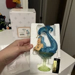 December Diamonds Miss Blue Hawaiian Mermaid Laying Glass Ornament 6.5. Fixed Price $80.00.