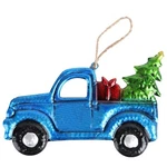 Christmas Pickup Truck Ornament Iron And Glass Hanging Decoratio.... Fixed Price $15.13.
