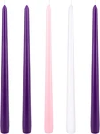 5 Pcs Unscented Christmas Advent Candles Set, Hand Poured Premium Wax Taper. Fixed Price $23.85.