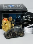 Joy To The World Sitting Yorkshire Terrier ZKP1734 Ornament Blown Glass Box. Fixed Price $28.49.