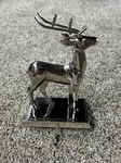 Home Accents Silver Reindeer Mantle Holder For Hanging Christmas Stocking. Fixed Price $15.00.