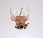 Handmade Reindeer Ceramic Christmas Ornament 4". Fixed Price $10.25.