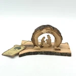 Earthwood Hand Carved Olive Nativity Scene Made Bethleham 5 X 3 Inches. Fixed Price $18.99.