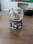 Vintage Christmas Globe Santa Claus And Snowman Holiday Decoration 2.5". Fixed Price $5.99.