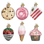 Old World Christmas Set Of 6 Mini Dessert Ornament. Fixed Price $44.99.