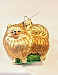 Old World Christmas Standing Pomeranian (12622) Glass Ornament W/ Owc Box. Fixed Price $17.59.