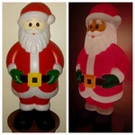 Enchanted Forest Santa Claus 24" Lighted Blow Mold Indoor/outdoor Christmas New. Fixed Price $29.95.