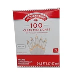 Holiday Time 100 Clear Mini Lights White Wire Indoor/outdoor 24.5 Ft (7.47 M). Fixed Price $7.49.