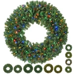 Artificial Holiday Christmas Wreath, Green Fir. Fixed Price $72.99.