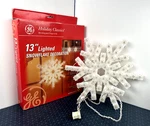 Ge Holiday Classics 13 Lighted Snowflake Decoration - Tested & Working!. Fixed Price $17.99.
